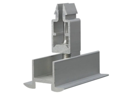 Set 20 Clema rapida de mijloc cu click si pin impamantare profil tip H Schletter, 30–40 mm [2]