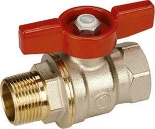 GIACOMINI - Set 4 robineti sferici DADO, filet interior-filet exterior, maner fluture, 1/2", GIACOMINI