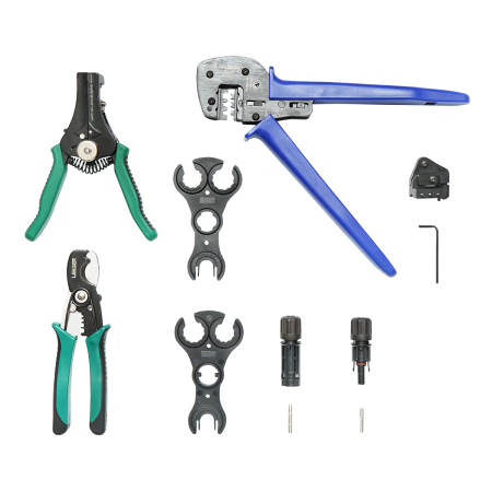 Set 5 scule sertizare cabluri electrice si conectori MC4 Leader BK77799 [2]