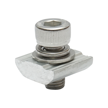 Cleme si accesorii de montaj panouri - Set șurub cu piuliță M8x25 pentru Sistem A 20mm Breckner Germany BK78343