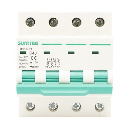 Siguranță automată Suntree 2P 400VAC – variante 16A/20A/32A/40A/63A (BK77760/61/64/66/68) [13]