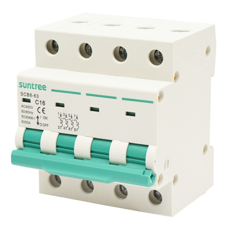 Siguranță automată Suntree 2P 400VAC – variante 16A/20A/32A/40A/63A (BK77760/61/64/66/68) [10]