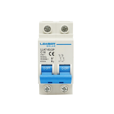 Sigurante Bipolare - Siguranta automata Leader 2P si 4P 10A-125A 415VAC pentru tablouri electrice