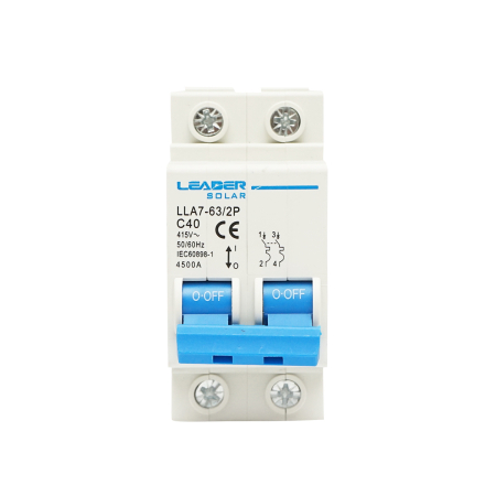 Sigurante Bipolare - Siguranta automata Leader 2P si 4P 10A-125A 415VAC pentru tablouri electrice