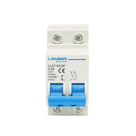 Sigurante Bipolare - Siguranta automata Leader 2P si 4P 10A-125A 415VAC pentru tablouri electrice