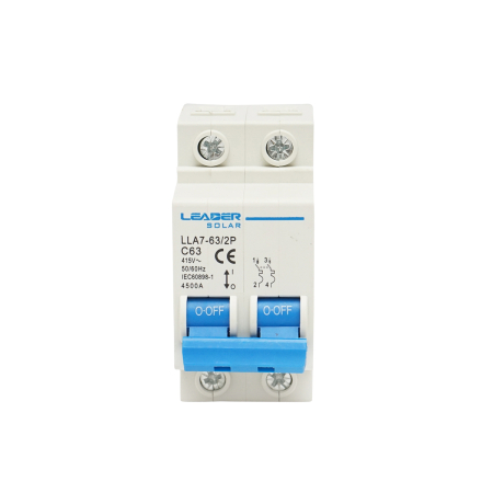 Sigurante Bipolare - Siguranta automata Leader 2P si 4P 10A-125A 415VAC pentru tablouri electrice