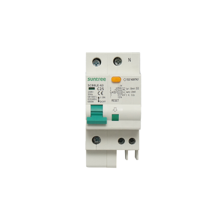 Sigurante electrice automate - Siguranta diferentiala 1P+N 25A 30mA - Suntree BK87389
