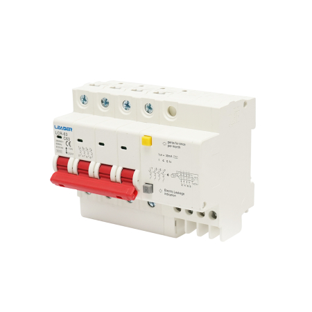 Siguranta diferentiala 4P 32A, 63A 30mA 400VAC Leader pentru tablouri trifazate [1]