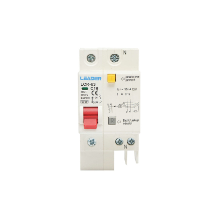 LEADER - Siguranta diferentiala automata RCBO 1P+N 16A 230V AC 30mA 6kA - Leader DISHW28
