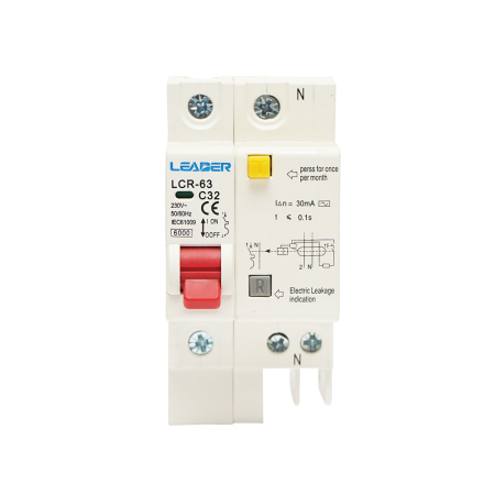 LEADER - Siguranta diferentiala automata RCBO 1P+N 32A 230V AC 30mA 6kA - Leader BK87397