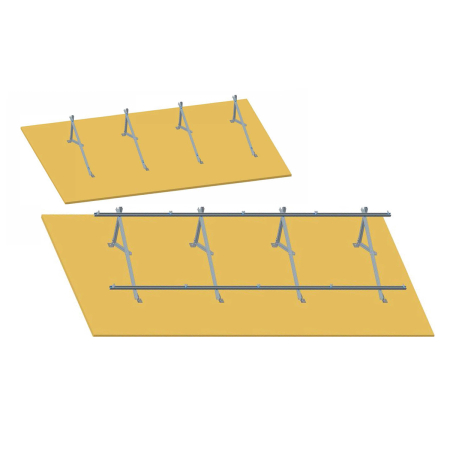 Structură Breckner montaj pe beton 4 panouri, unghi fix 30°/20° (BK77908, BK77909) [4]