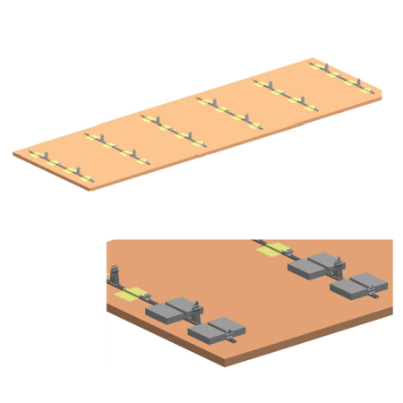 Structură Breckner montaj terasă sud 10 panouri, unghi fix 10° (BK77905) [4]