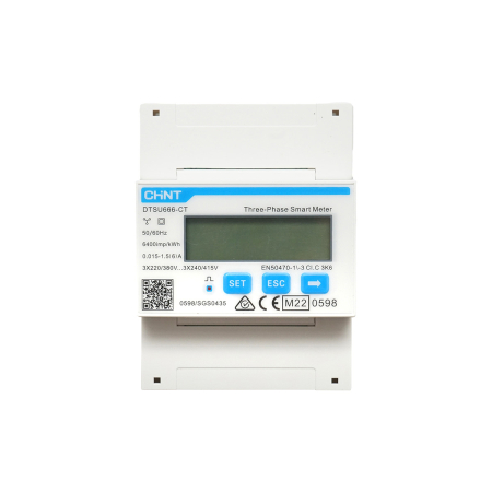 SOLAX - Smart Meter DTSU666-CT cu transformator de curent Split Core 3x200A/5A pentru invertor trifazic - Solax DISLD84