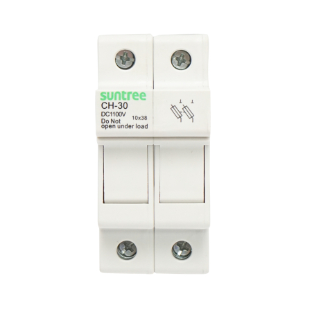 Soclu sigurante fuzibile cilindrice - Soclu separator fuzibil gPV 2P 1100V pentru sisteme fotovoltaice - Suntree BK87392