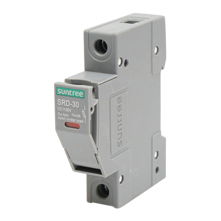 Soclu sigurante fuzibile cilindrice - Soclu separator fuzibil gPV pentru sisteme fotovoltaice 1P 1100 V - Suntree BK77752