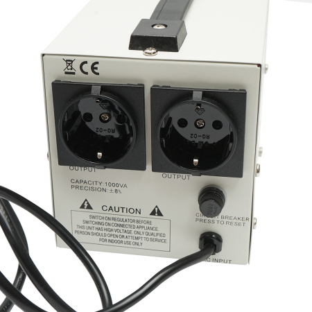 Stabilizator tensiune monofazat BK79718 BK79719 500VA 1000VA 2 Schuko LCD [1]