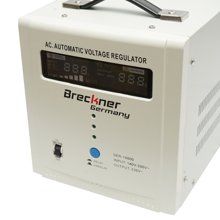 Stabilizator automat tensiune 2000VA monofazic cu releu BK79720 2 Schuko LCD [3]