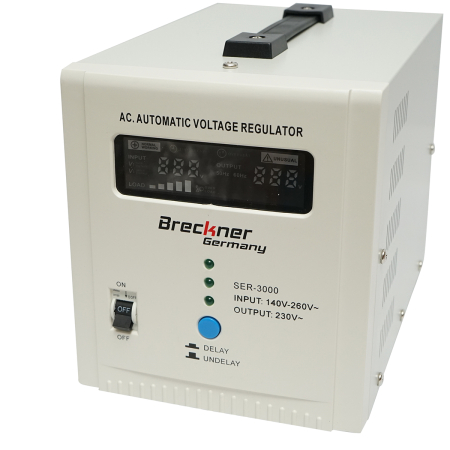 Stabilizator automat tensiune 2000VA monofazic cu releu BK79720 2 Schuko LCD [3]