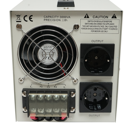Stabilizator automat tensiune 2000VA monofazic cu releu BK79720 2 Schuko LCD [4]