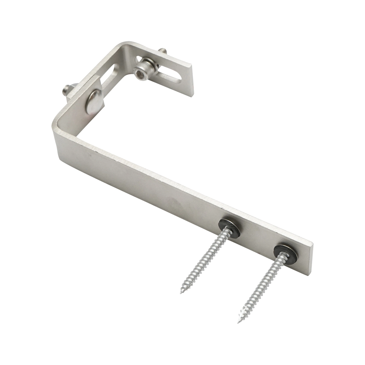 Suport reglabil tip L Breckner BK69797 pentru prindere șină panouri solare pe acoperiș din tablă [1]