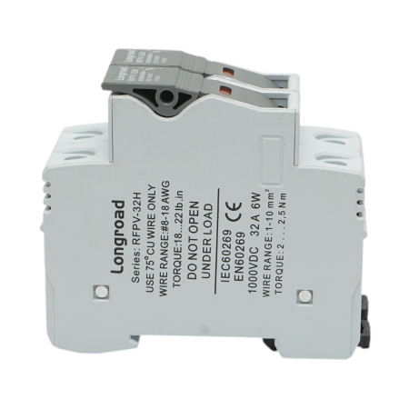 Materiale Electrice - Suport soclu siguranta fuzibila DC fotovoltaic 2P 1000V Longroad RFPV-32H