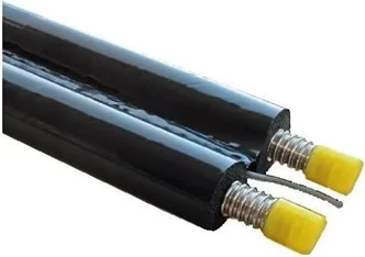 Accesorii panouri solare - Țeavă flexibilă inox pentru instalații solare tur/retur DN16 izolată cu cablu senzor, 25 m.