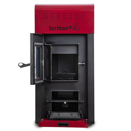 Termosemineu pe peleți Termax Kamin ECO 25 kW, 45 kg, 42 L, Bordo [3]