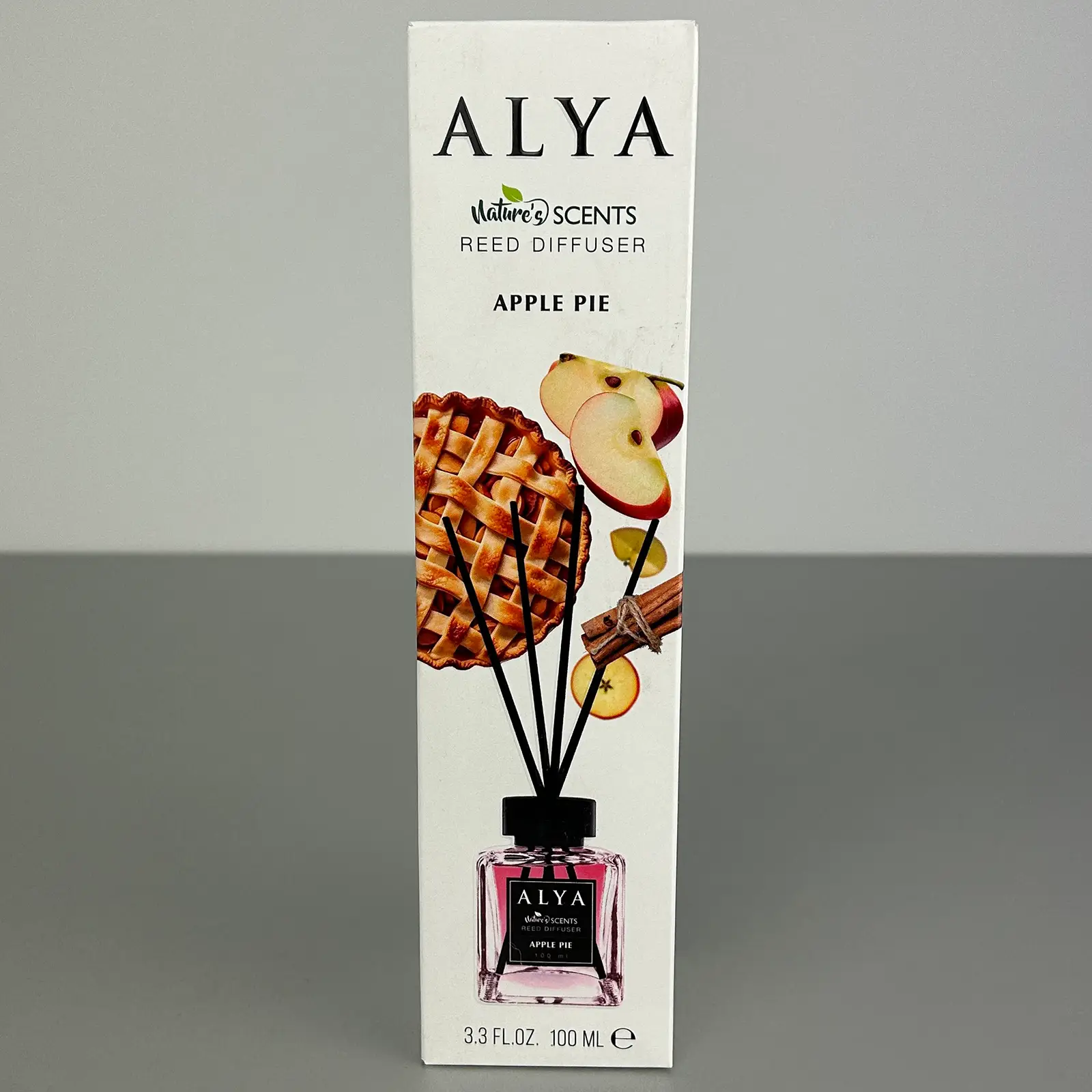 Parfum de cameră cu bețișoare Alya, Apple Pie, difuzor de parfum elegant pentru casă, 100 ml, ideal pentru spații interioare [1]