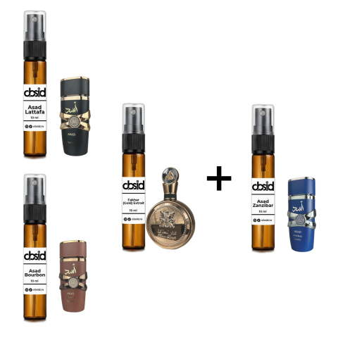 Pachete - Asad Collection - Set 3 Decanturi 10ml (3+1)