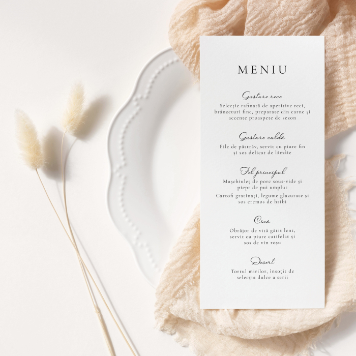 Invitație de nuntă Casandra – design minimalist [4]
