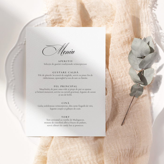 Invitație de nuntă Ema – design minimalist [3]