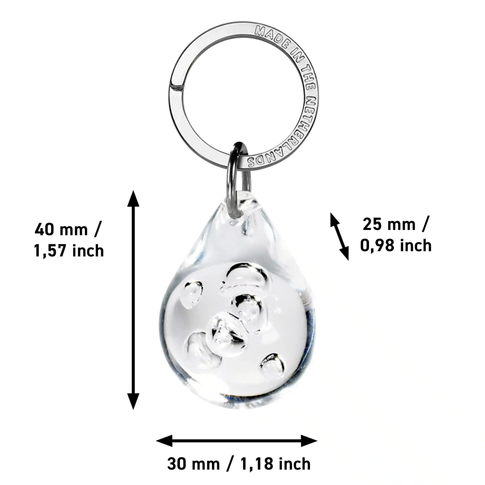 Breloc in forma de picatura pentru chei, 5buc/set, culori asortate [2]