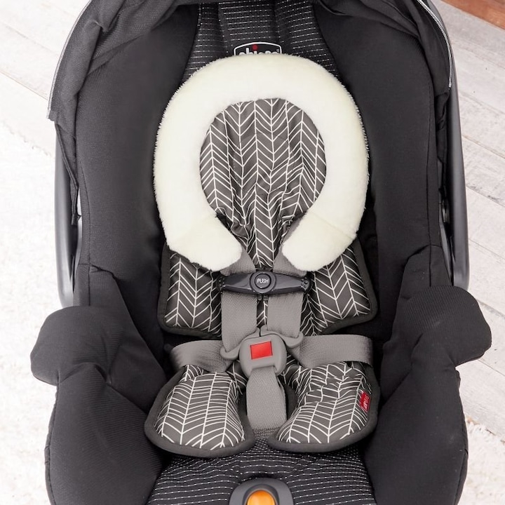 Salteluta suport pentru carucior, SKIP HOP, Stroll & Go, Cool Touch, dungi, gri [6]