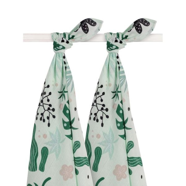 Scutece, Jollein, Multifunctional, Material Bumbac De Calitate Superioara, 0% Substante Chimice Nocive, 70 X 70 Cm, Set 4 Bucati [4]