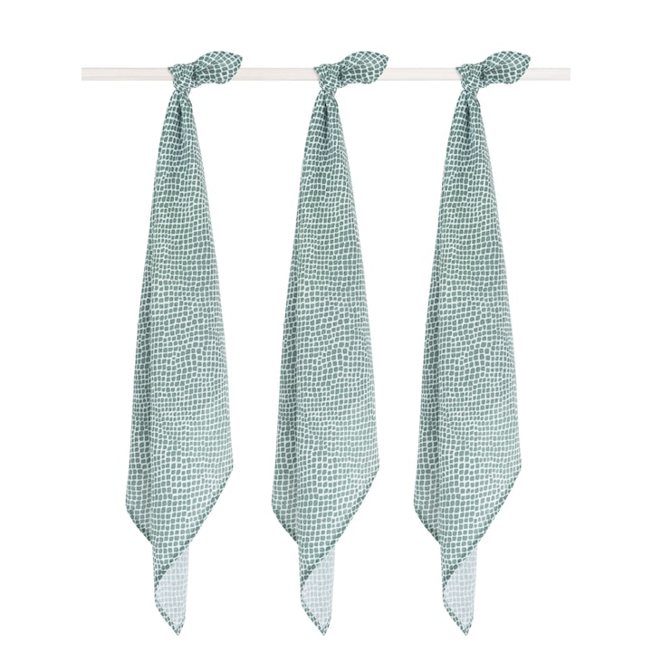 Set 3 scutece Jollein Snake small, 70x70cm, verde [3]