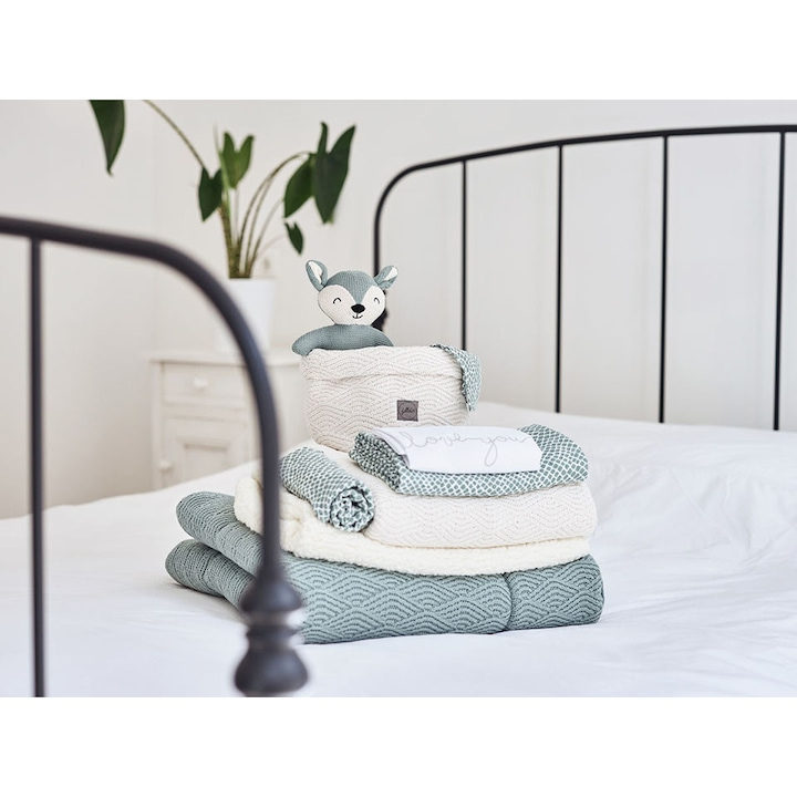 Set 3 scutece Jollein Snake small, 70x70cm, verde [6]