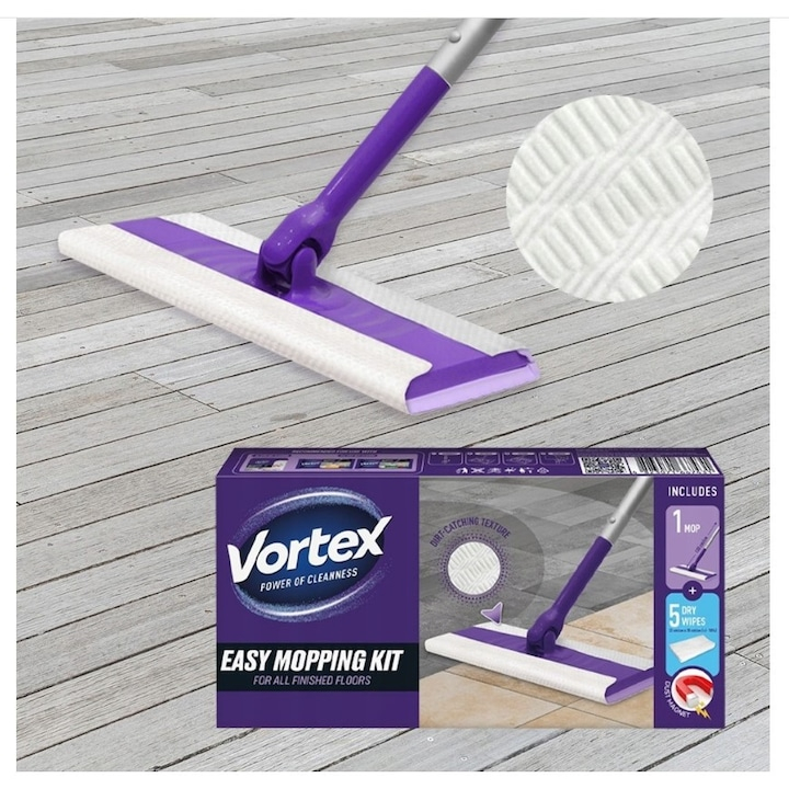 Set mop + 5 servetele uscate VORTEX EASY Mopping Kit [3]