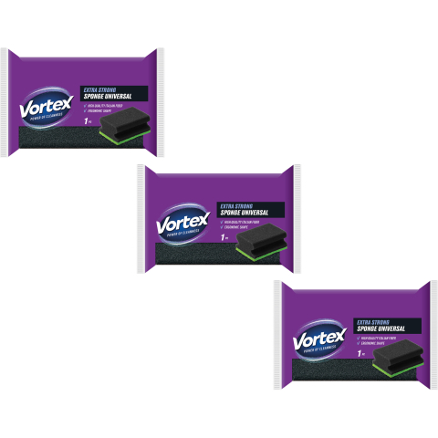 Bureti si lavete - Burete de bucatarie JUMBO, 3 pachete x 1 buc, VORTEX PROFILED & CARE