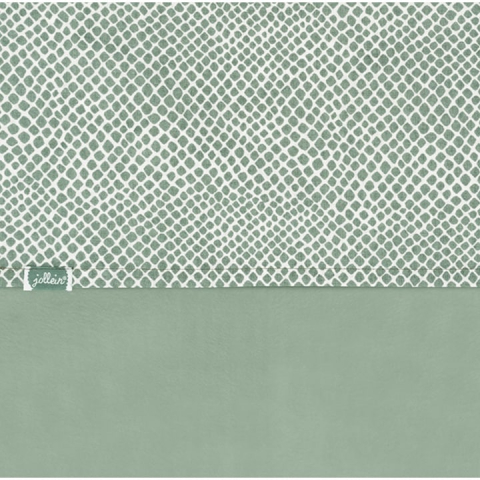Cearsaf patut Jollein Snake, 120x150cm, verde [3]