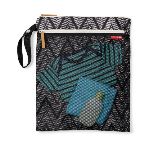 Jucarii, Copii & Bebe - Gentuta pentru bebelusi SKIP HOP Grab&Go Wet Dry Zig Zag Zebra