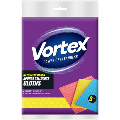 Laveta umeda VORTEX Power of CLeanness, 3 pache x 3 buc, 18 x 18cm, VORTEX [1]