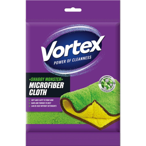 Laveta pufoasa din microfibra, 3 pachete x 1buc, VORTEX Shaggy Monster [1]