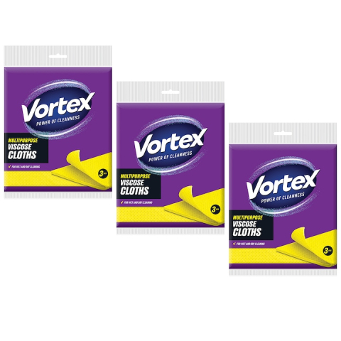 Bacanie - Lavete de vascoza, 3 pachete x 3 buc, VORTEX
