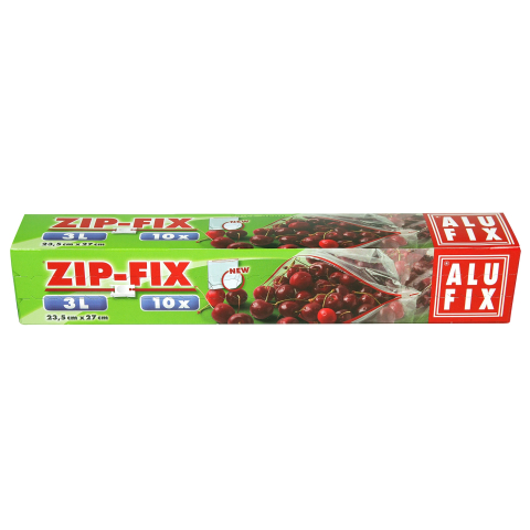 Bacanie - Pungi cu sistem ZIPP de inchidere ALUFIX, 3L 10 bucati
