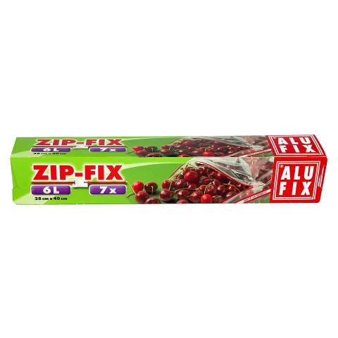 Bacanie - Pungi cu sistem ZIPP de inchidere ALUFIX, 6L 7 bucati