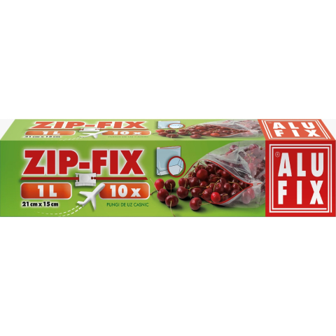 Bacanie - Pungi ZIP 1L 10 buc/set ALUFIX