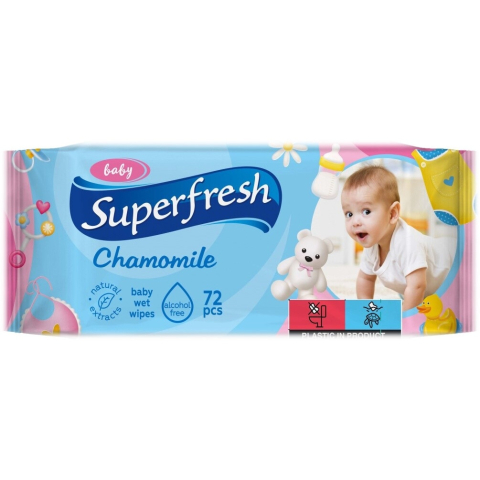Servetele umede pentru copii si mamici, 6 pachete x 72 buc, SuperFresh [1]