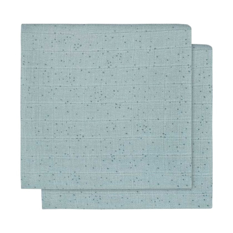 Jucarii, Copii & Bebe - Set 2 scutece hidrofile, Jollein Mini dots, 115x115 cm, bumbac, verde
