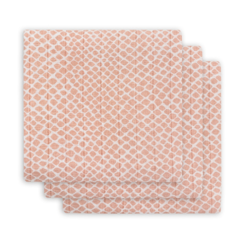 Jucarii, Copii & Bebe - Set 3 scutece Jollein Snake small, 70x70cm, roz
