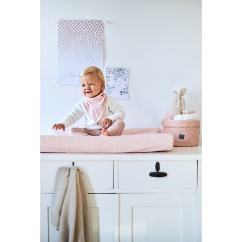 Set 3 scutece Jollein Snake small, 70x70cm, roz [3]